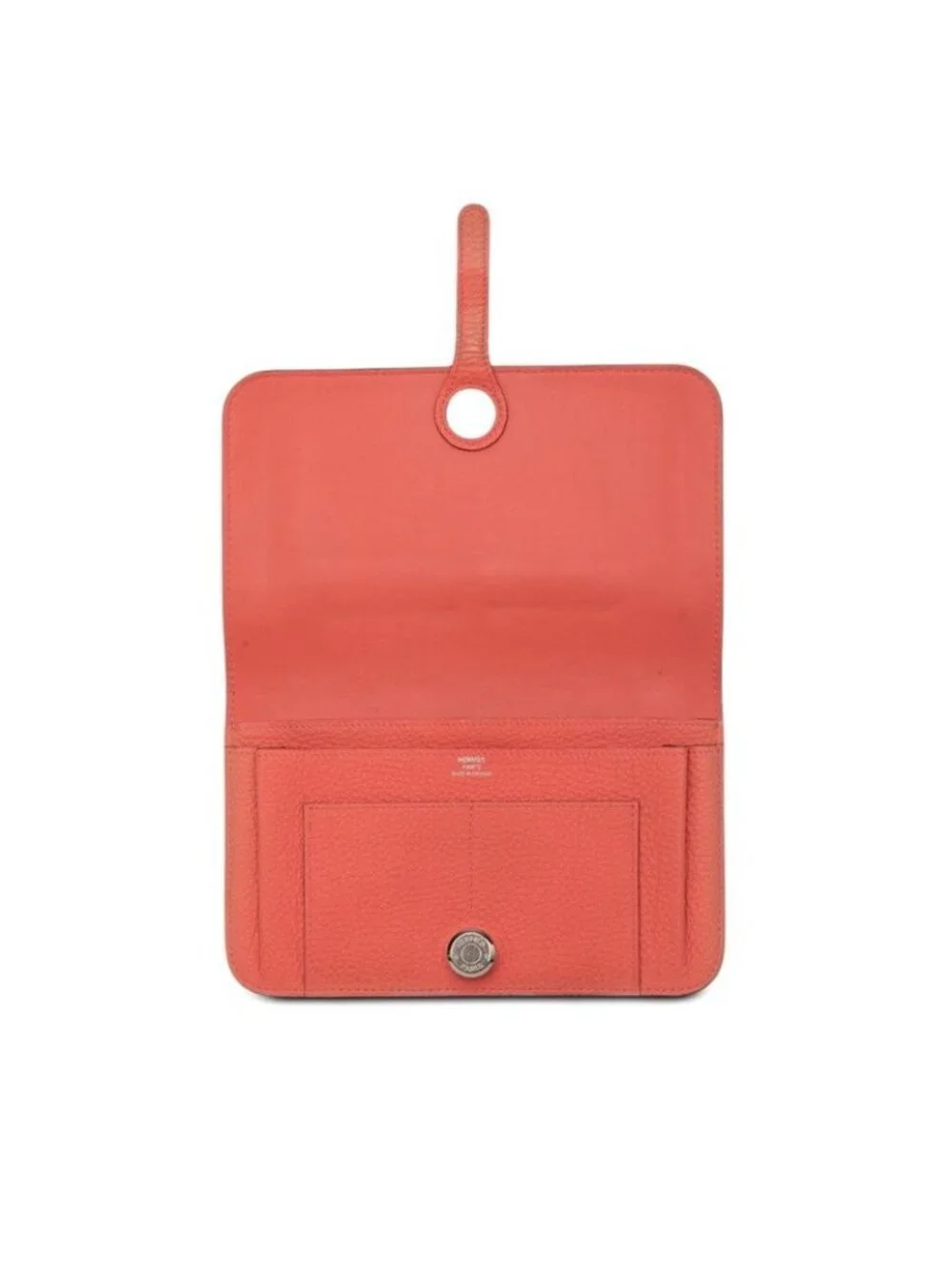 Hermes Dogon GM Bifold Wallet Pink Taurillon Clemence